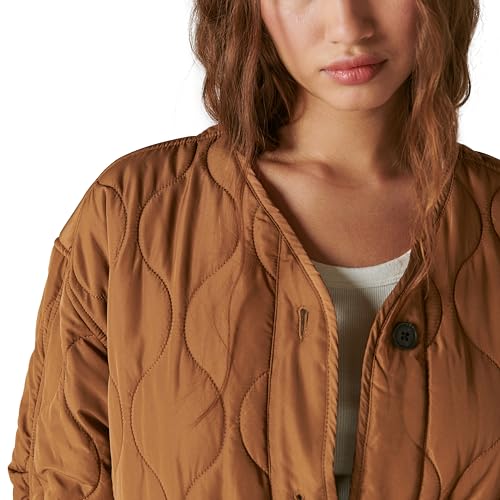 Lucky Brand Women's Reversible Shine Quilted Liner Jacket3