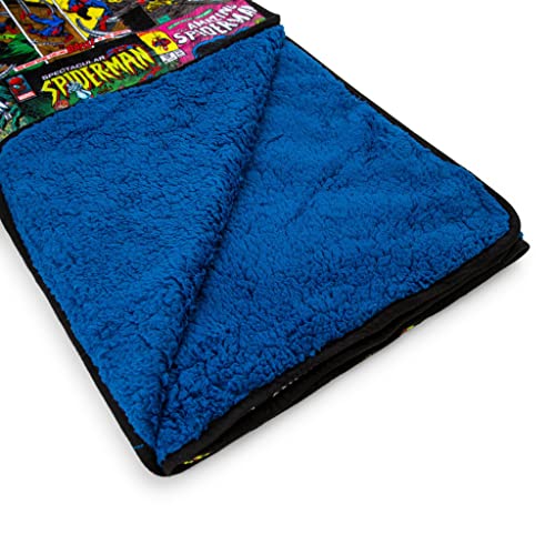 Marvel Spider-Man 60th Anniversary Fleece Throw Blanket | Soft Polyester, 72x67 Inches