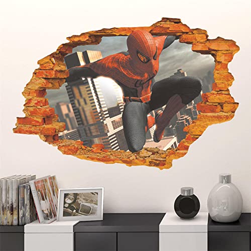 Sticker mural Spiderman mur cassé Cover