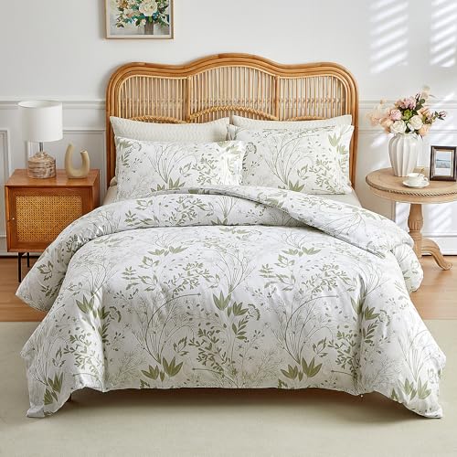 Housse de couette 230x260 cm à petites fleurs colorées avec zip