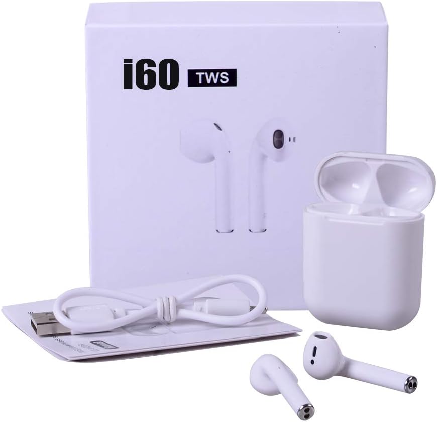 i60 TWS QI Wireless Charging Headset Bluetooth 5.0 6D Super Bass Earphone Arie2 1:1 Pop Up with Charging Box Mic pk i10 i30