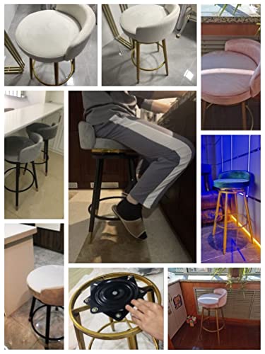Chaises de bar rembourrées en velours pour soulager le dos