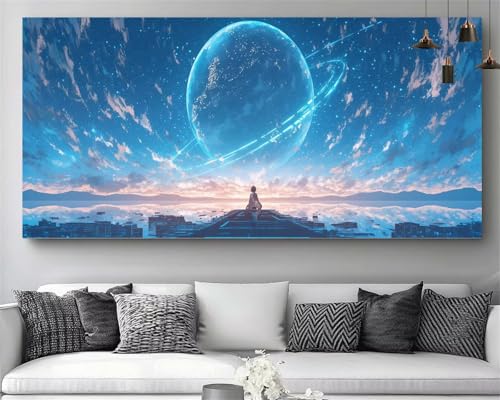 DIY Tableau Strass Diamant Canevas Débutant M511 grand format 40x120