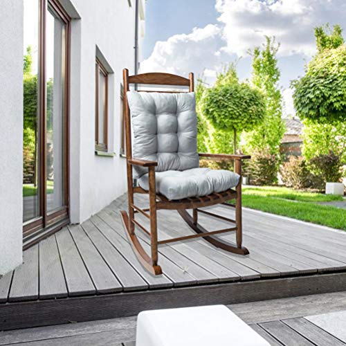 Outdoor Chair Cushions, 2-Pack Grey Garden Seat Pads for Rocking Chair Rattan Chair, Sofa with Vacuum Pack - Image 3