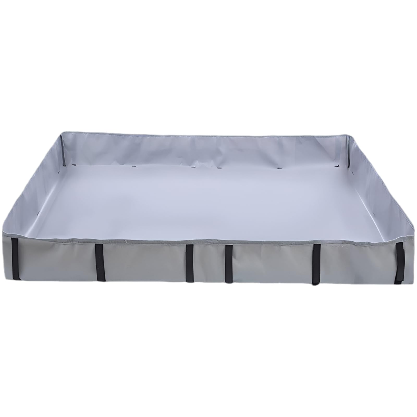 Meerschweinchen-Käfigeinlage, waschbare PVC-Bodenmatte mit hochgezogenen Rändern, 48 x 24 Zoll Käfigboden für Kleintiergehege, für Hamster und Kaninchen C&C-Gitter, Grau, nur Boden
