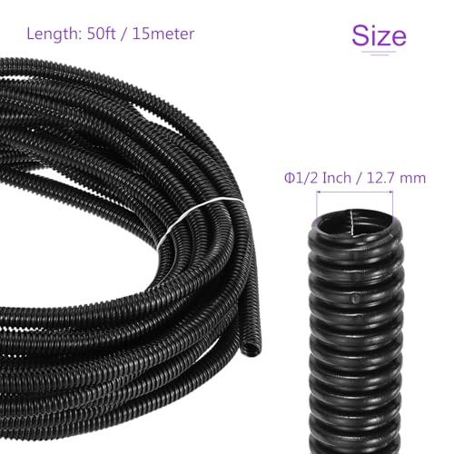 Gaine de protection des câbles flexible et découpable de 12,7 mm