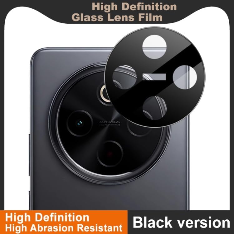 Image of ZARALA Glass Camera Lens Protector For vivo T4 [9H Hardness] [6D Lens Protector ] [Easy Installation] Black