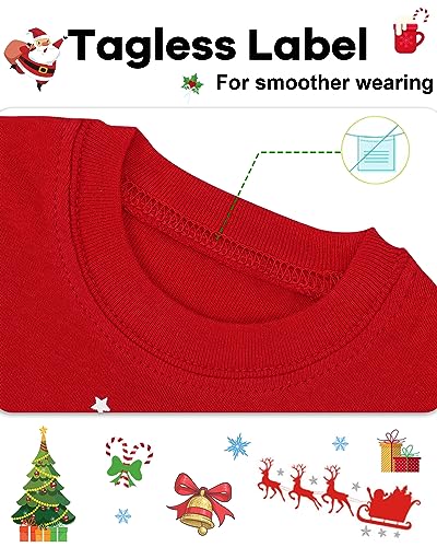 DAUGHTER QUEEN Girls Christmas Pajamas 18-24 Month Baby Toddler Xmas PJs Reindeer Pj Sets 100% Cotton Comfy Soft Sleepwear Jammies Deer Clothes Outfits 18M/Mo, 24M/Mth2