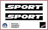 Decal Mods Fender Sport Small Side Logo Graphic fits Jeep Wrangler JK (2007-2018) (Set of 2) Black Matte CBM | SJ5K5