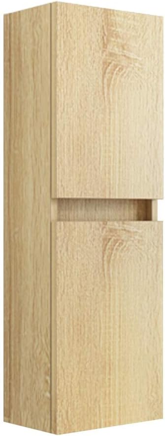 Armarios de pared Pared del baño Colgando Cocina Armario Colgante Mueble de baño de Madera sólida Pared Dormitorio Estante Colgante Armarios (Color : Wood, Size : 28 * 15 * 75cm)