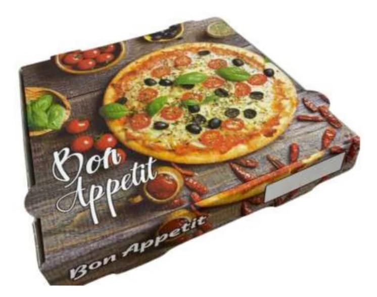 KURTT Lot de 100 boîtes à pizza NYC New York 31 x 31 x 4,2 cm de haut Piccante Différentes tailles au choix – Carton à pizza – Carton kraft – Bon appétit – Boîte à pizza – Pizzeria
