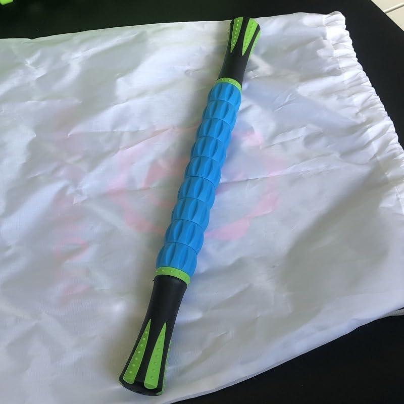 Muscle Roller Stick Massage Tool for Athletes for Soothing Cramps,Relieving Muscle Soreness, Physical Therapy,Massage,Body Recovery (Azure)