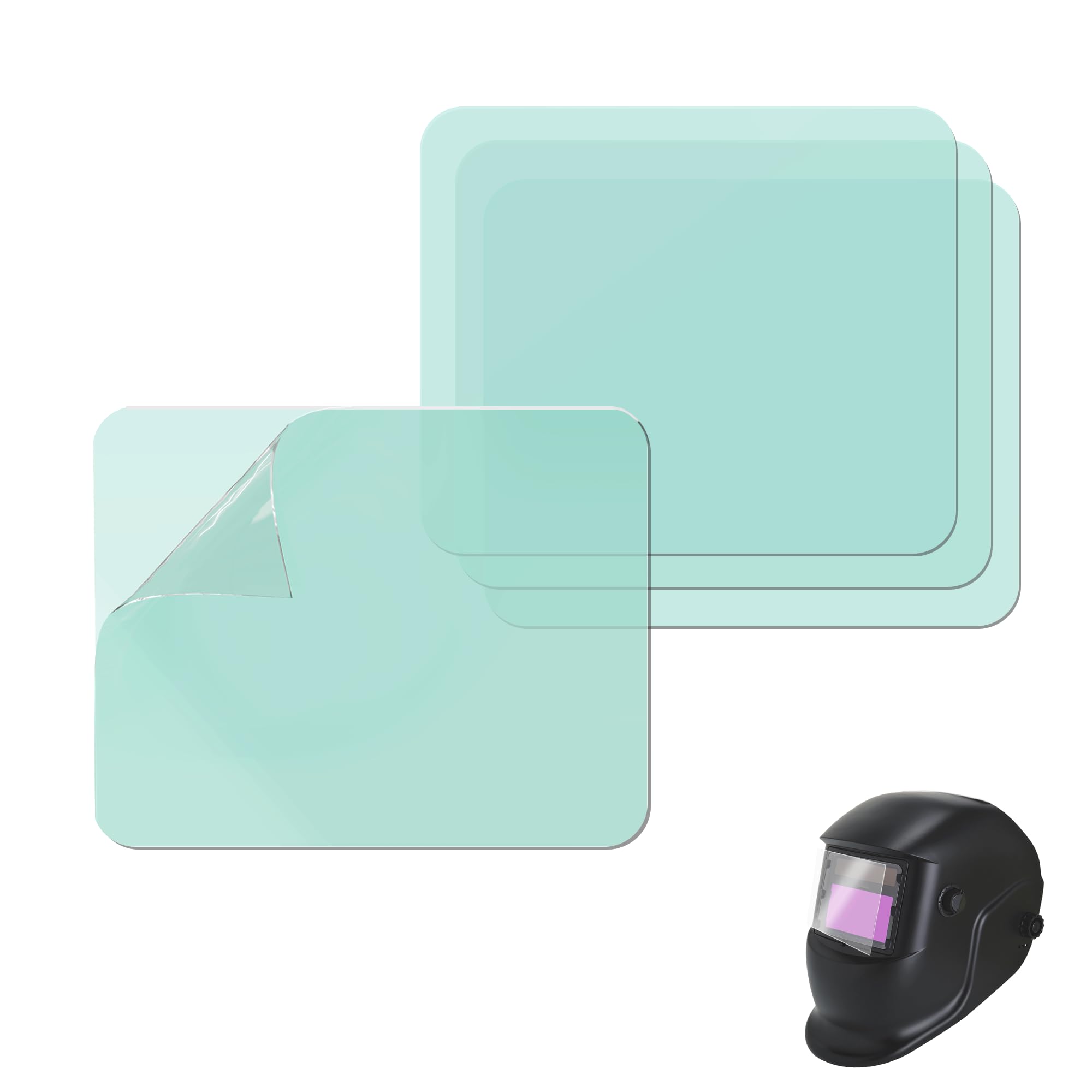 10 Pcs Welding Protective Lens Replacement 4.5" X 3.5"(115mm X 90mm) Welding Helmet Hood Mask/Clear Welding Lens