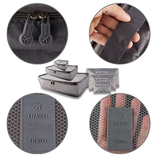 6PCS Packing Cubes - Phogary Bagagli Borsa da