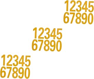 Uonlytech 12 Sheets Mailbox Digital Stickers Logo Stickers Letter Decals Adhesive Stickers Address Numbers Adhesive Mailbox Numbers Outside Mailboxes Reflective Number Stickers Front Door