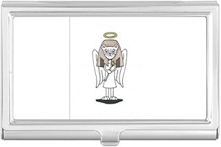 Angel Bastet Wing Halo Star Business Card Holder Case Pocket Box Wallet