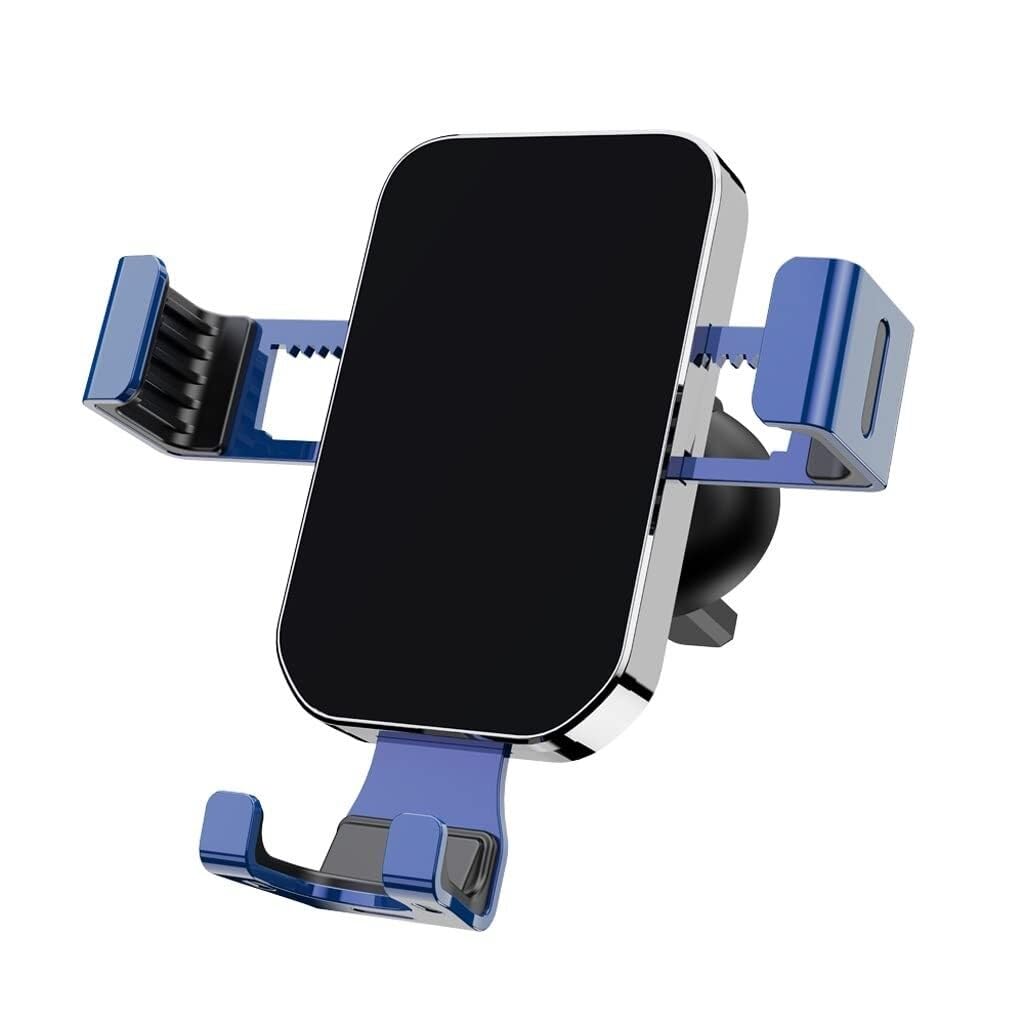 WANGYANN Metal Car Phone Holder for Air Outlet 360 Rotating Navigation Bracket Snap-on Design Aluminum Alloy Compatible with