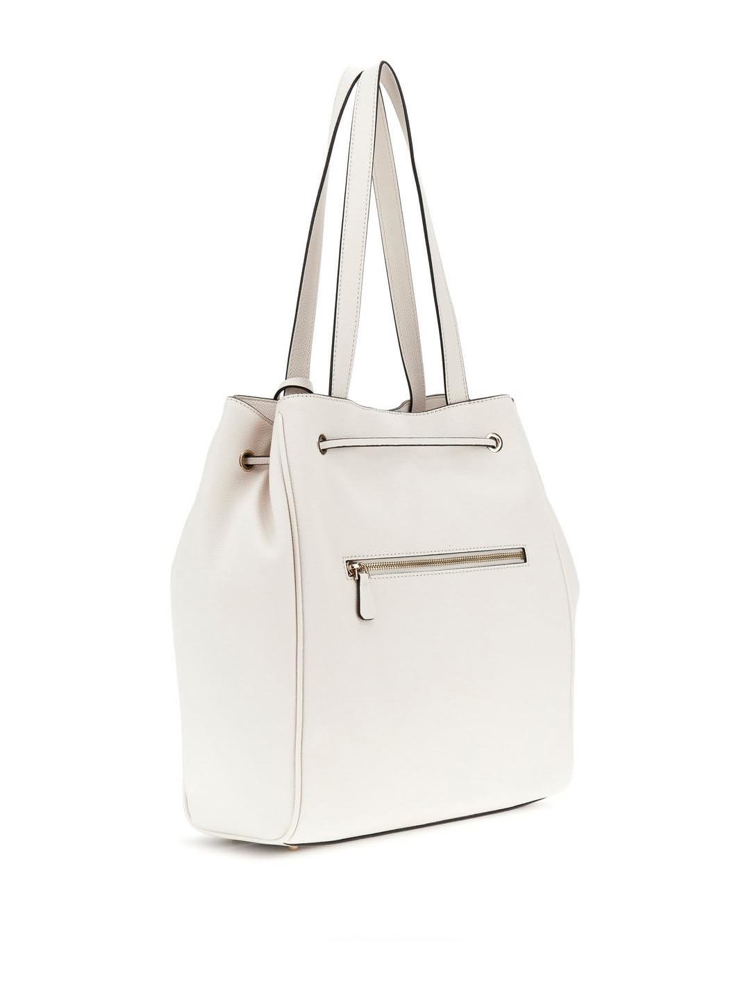 GUESS bolso de hombro bolso shopper Calebra Drawstring Tote Cream White crema