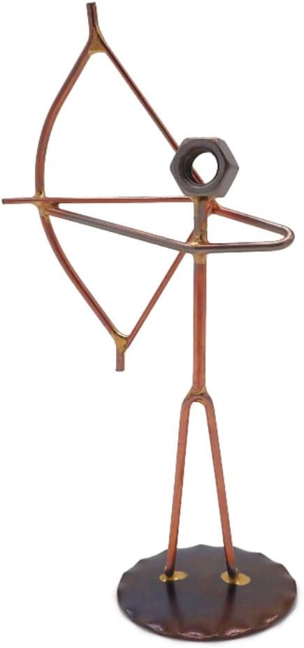 Archer Collectible Handmade Metal Art Figurine, Desk Accessories, Trophy, Boss Gift, Office Décor, Archery, Outdoor Sports