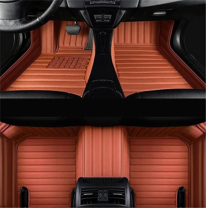 Image of NEXTA 9D Premium Custom Fitted Car Tray Mats Compatible with VinFast VF MPV 7-7 Seater (All 3 Rows) (Tan)