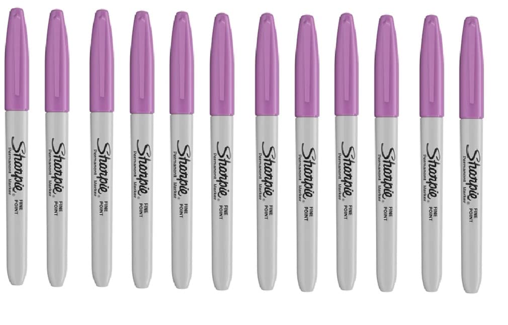 Sharpie Fine Point Permanent Marker Boysenberry 12 Pack