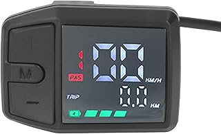 BuyWeek Mini Bike Computer, Waterproof Electric Bike Odometer and Speedometer with LCD Backlight Display for BAFANG BBS01 BBS02 BBSHD Mid Drive Motor