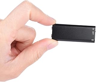 mewmewcat gravador de voz digital,Gravador de voz de áudio digital mini USB de 8GB Ditafone Leitor de música MP3 Dispositivo de gravação portátil 96hrs Arquivos gravados para palestras, reuniões,