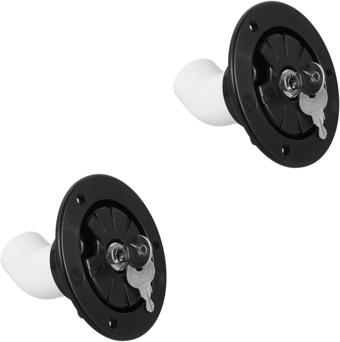 2pcs Rv Water Fill Cap Gravity Feed Water Filling Leakproof Secure Lock