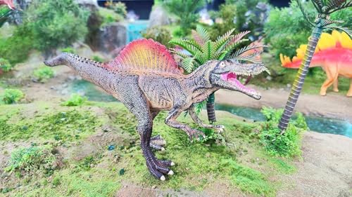 Image of SUPER TOY Spinosaurus Realistic Dinosaur Toy for Kids 3-15 Years Big Size, 10 Inch Jumbo Dinosaur Action Figure Wildlife Educational Animal Toy for Boys Girls Realistic Detailed Dino Collection