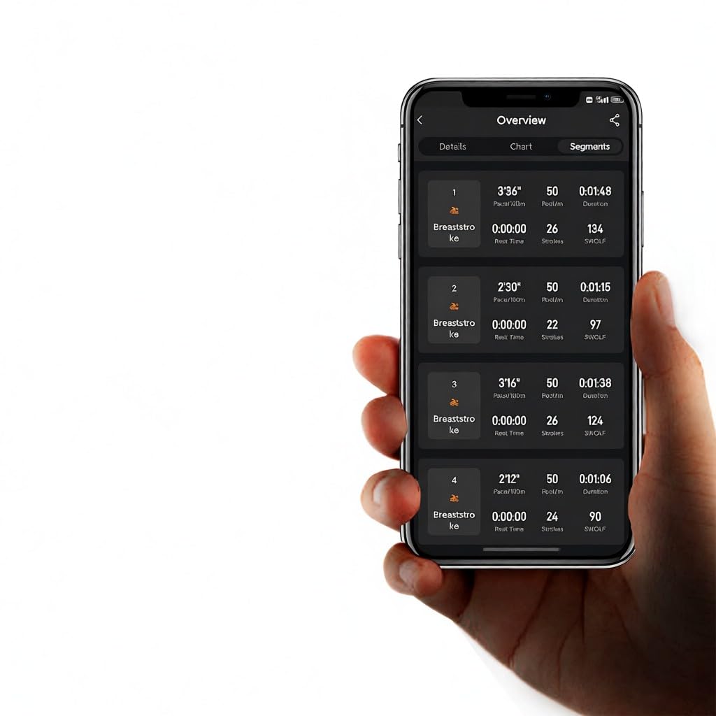 Occhialini da nuoto AR con fitness integrato IPX8 lenti -condensa e - graffi coaching basato su intelligenza artificiale visualizzazione dati in tempo reale tramite OLED trasparente compatibili l app