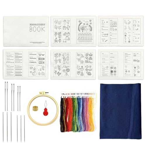 Kit de bordado para principiantes que soluciona el aprendizaje textil con su guía práctica