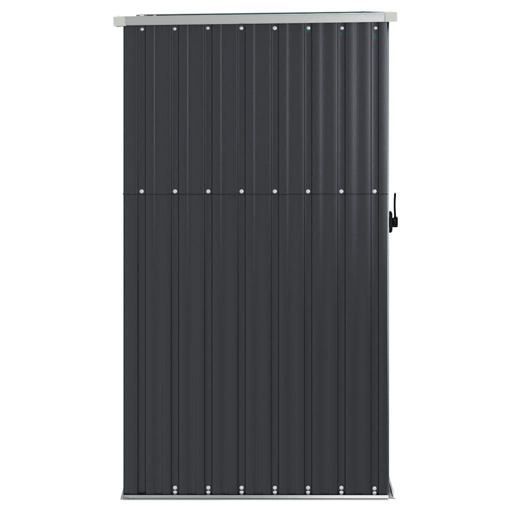 Metalowa szopa ogrodowa 88x89x161 cm stal ocynkowana | Szary Antracyt, Pochylony sufit, Ergonomiczny uchwyt, Przechowywanie na zewnątrz