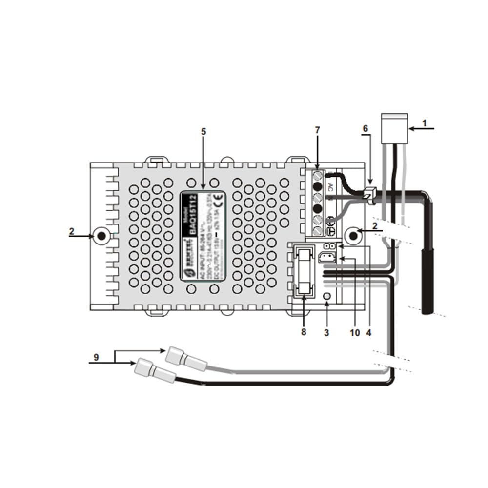 Bentel Security - Alimentatore switching da 1,5A per Norma Units - Bentel - BAQ15T12