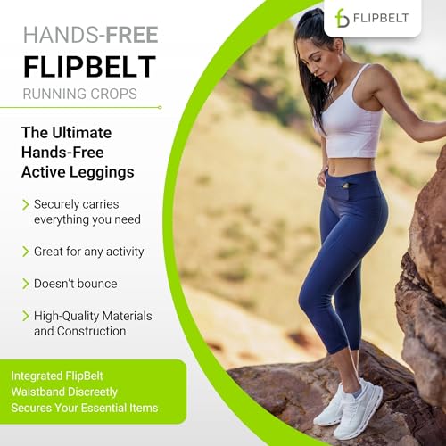 FlipBelt Level Terrain Crops pantalon de compression extensible avec ceinture