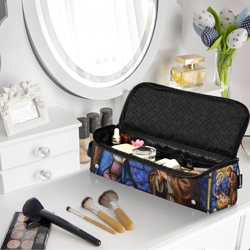 Bolsa de viaje para herramientas de cabello con estera resistente al calor, impermeable para plancha y accesorios de cuidado del cabello, esenciales para mujeres miniatura 7