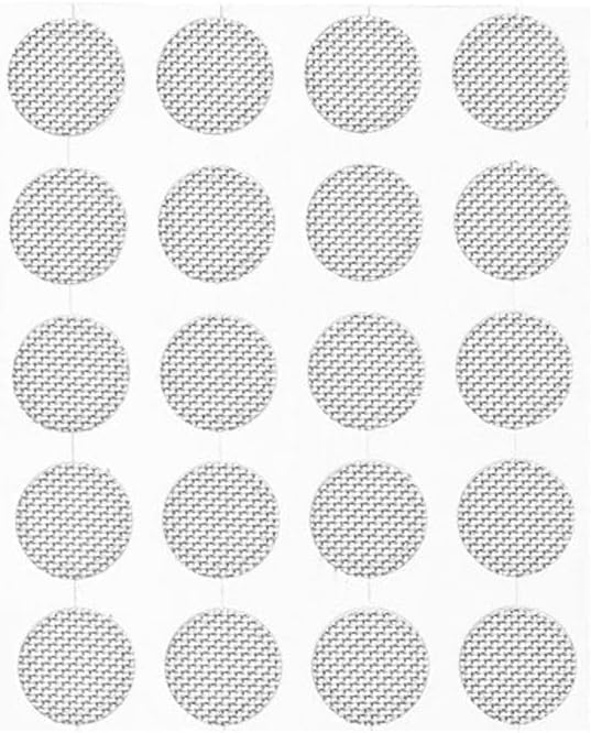 20Pcs/Set Silver Earbuds Filters Earphone Filter Mesh,Earbud and in-Ear Headphones Earphone Protective Filters Earphones Accessories(4mm)