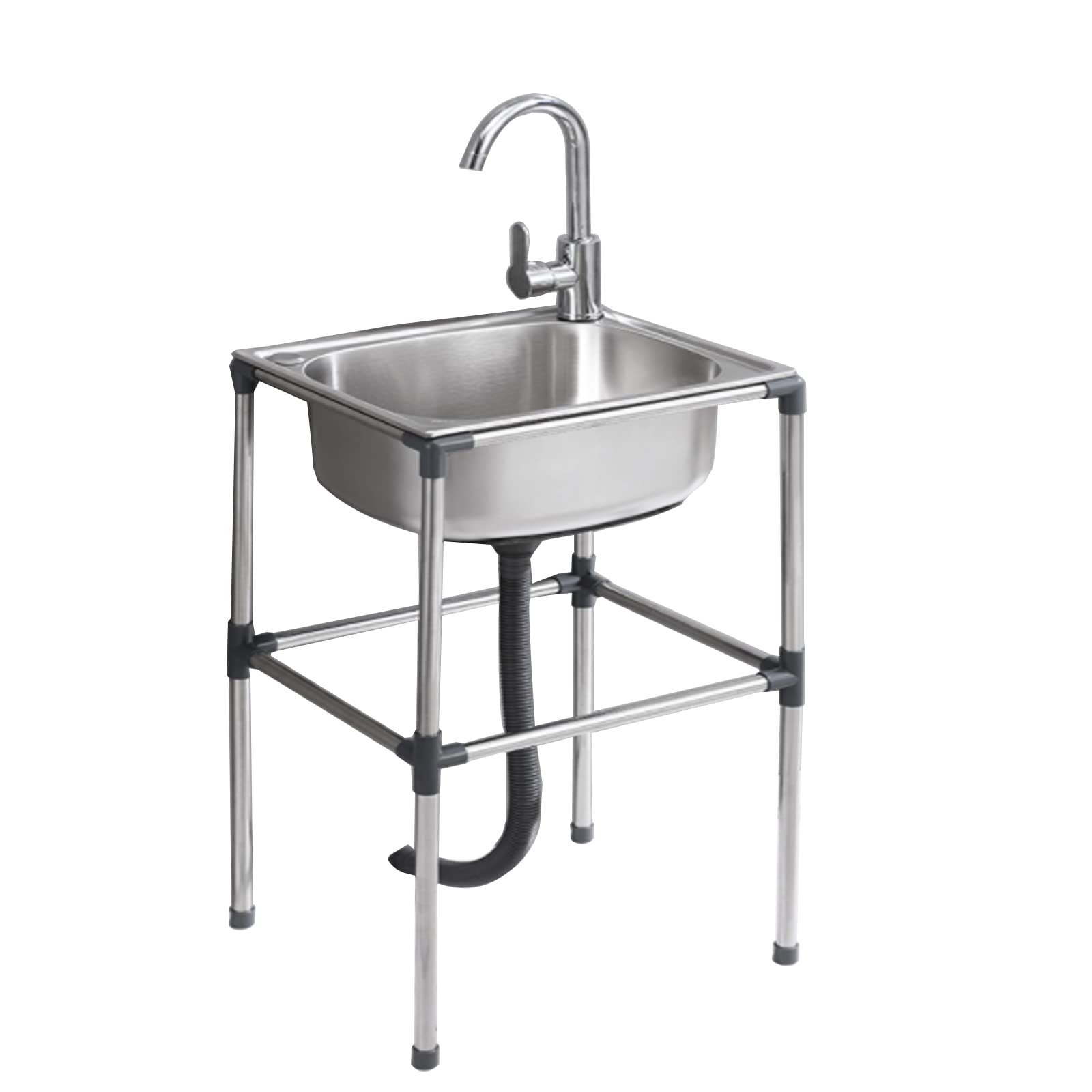 YNIYUJKL Kitchen Sink, Single Bowl Bar Sink, Freestanding Stainless Steel Sink For Restaurant, Kitchen And Home