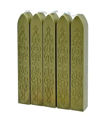 Ditya Crafts Sealing Wax Candle Stick Gold Color Pack of 5, Wax Seal Candle Stick, Wax Sealing Stick for Letter Sealing | Wax Stamp Sealing, Sealing Wax Envelopes and Invitations, Set of 5