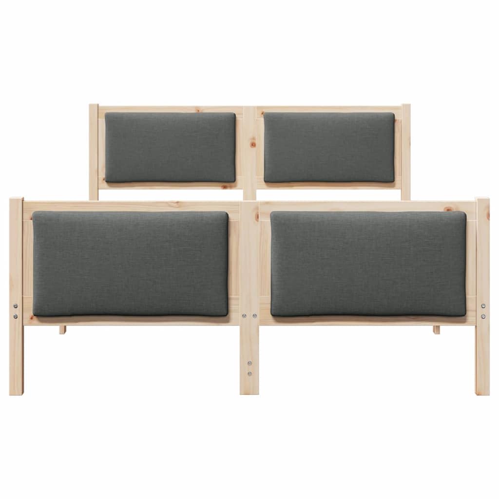 Lite sosnowe nowoczesna sypialnia Rama 160x200 Białe | Rama łóżka biała lite drewno sosnowe 160x200 cm z zagłówkiem stabilna konstrukcja do sypialni