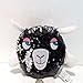 Girabrilla personaggio Pecora nera argento paillettes reversibili peluche mordido h 16cm