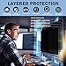 Skylarking 24 inches Computer Privacy Screen Filter, Anti-Spy Anti-Glare Screen Protector Film Compatible 24