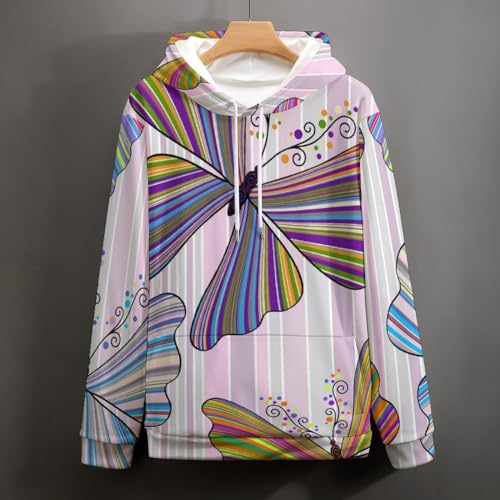 Sweats à capuche papillon UMENG pull manches longues coupe confort