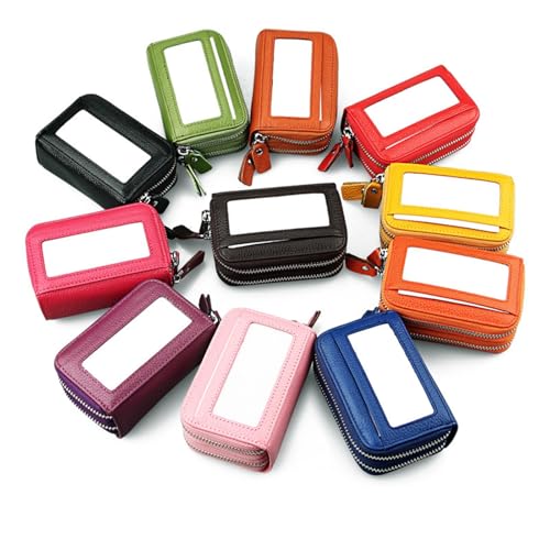 Fashionable Double-Layer Oversized Accordion Card Holder Plus Anti-Magnetic Card Holder(Coffee)3