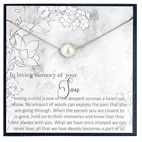 Memorial Necklace Gift for Loss of Mother Gift for Sympathy Gift for Grieving Necklace Sorry for Your Loss Gift