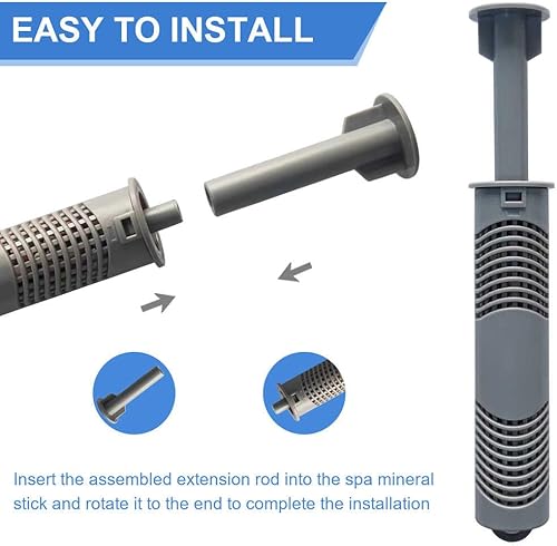 Miniatura 4 de Cartucho de iones minerales para spa  Barra de bañera de hidromasaje para aguas termales, filtro de cartucho de iones plateados con 4 meses de vida