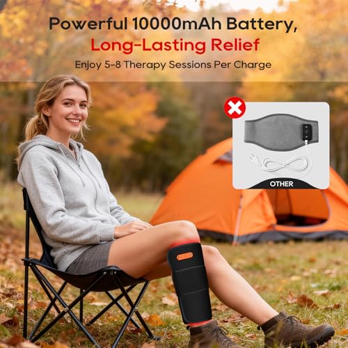 Image of Morfone Red Light Therapy for Body, 10000mAh Cordless Portable Infrared Light Therapy Pad, 24 inch x 12 inch Red Light Mat with Timer, 660&850nm Infrared Heating Pad for Back Shoulder Knee Joint Waist