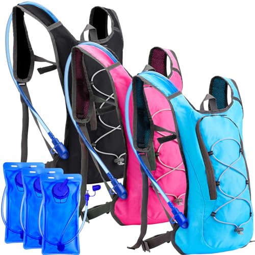 Cunno-3-Pcs-Hydration-Backpack-with-3-Pcs-2L-Water-Bladder-Water-Backpack-Hydration-Pack-Hydration-Bladder-for-Camping-Hiking-Cycling-Running-Climbing-Biking