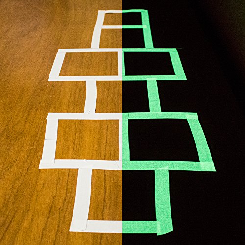Glow Tape | Glow In The Dark Gaffers Tape | Neon Fluorescent | Luminous Reflective Tape | Waterproof | High Visibility For Theatres, Staged & Dark Areas | Safety | Use To Mark Stairs, Railings Etc. #TOP3