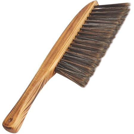 Amazon Kingzuo 和装ブラシ 掃除ブラシ 馬毛ブラシ はたき 洋服ブラシ ホコリ取りブラシ 毛 掃除が楽になる 大きい 手ほうき 花粉 床 や 畳 Pcまわりにも 鬣 100 天然木 除塵 長型 34cmまで クリーニング はたき ほこり取り オンライン通販