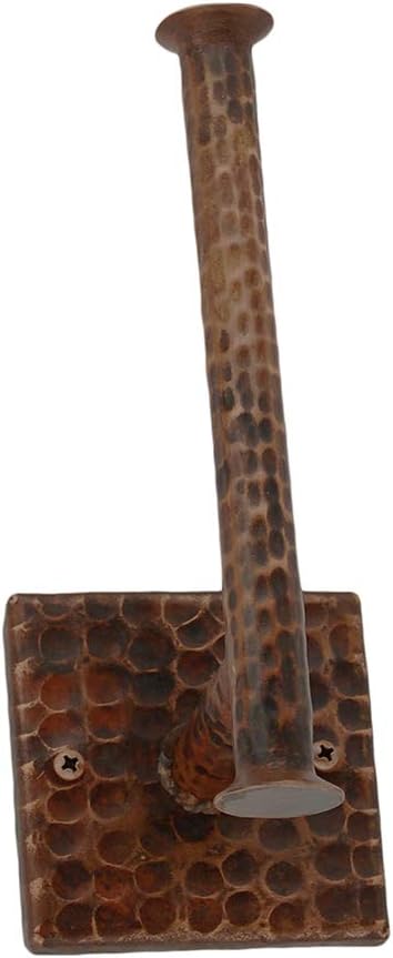 Premier Copper Products TPHLDRDB Hand Hammered Copper Tissue Paper Holder, Oil Rubbed Bronze